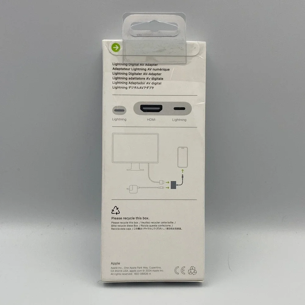 Genuine Apple Lightning to Digital AV Multiport Adapter White MW2P3AM/A (HDMI)